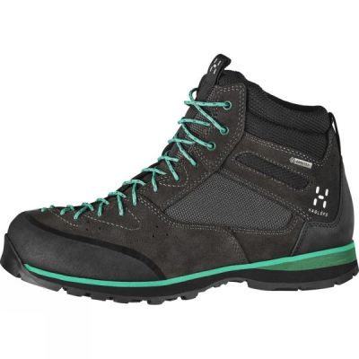 Botas Haglofs Roc Icon Hi GT Mujer - Gris Oscuro / Verde - Chile CEA083751